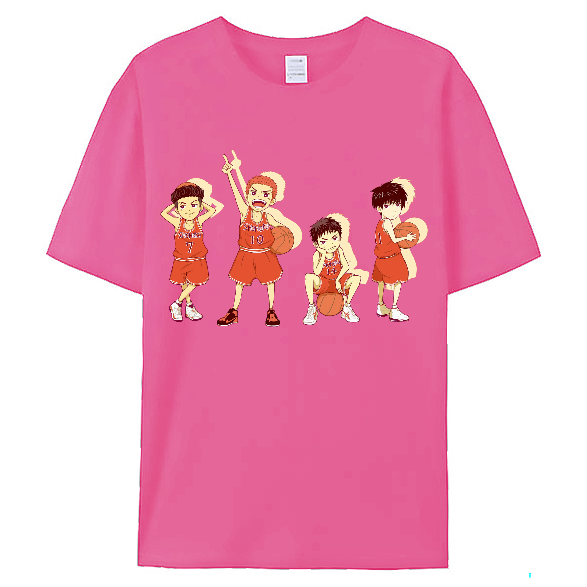 （画像用） SLAM DUNK／スラムダンク レディースカジュアルプリントTシャツ（綿100％）